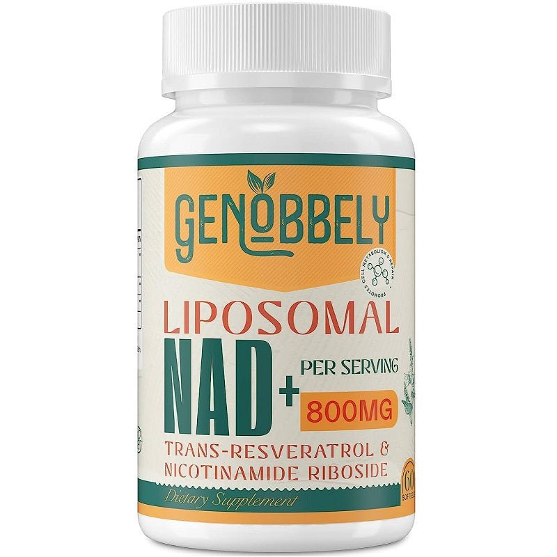 Genobbely Liposomal NAD+ NR + Trans-Resveratrol 800mg - bodytonix