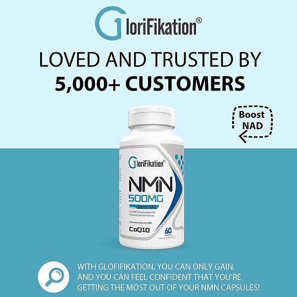 GloriFikation NMN + CoQ10 750mg - bodytonix