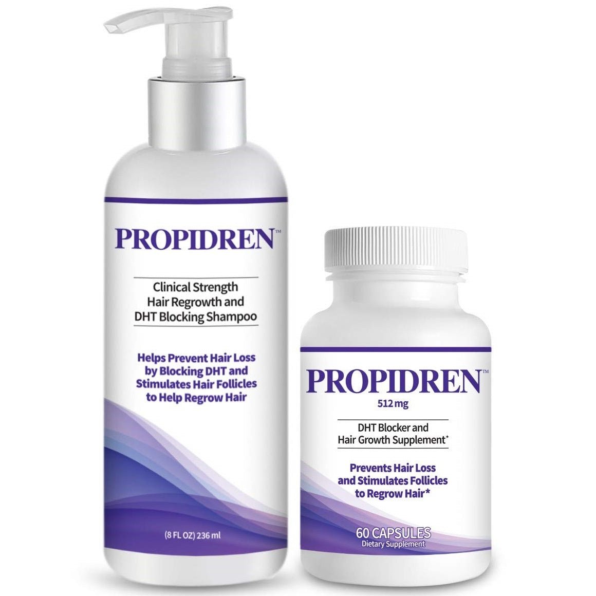 HairGenics Propidren DHT Blocker Shampoo + Supplement - bodytonix