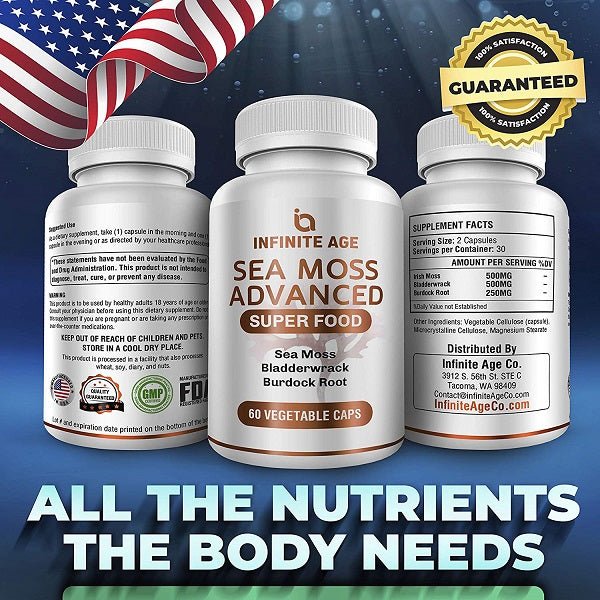 Infinite Age Sea Moss Advanced Superfood Supplement bodytonix