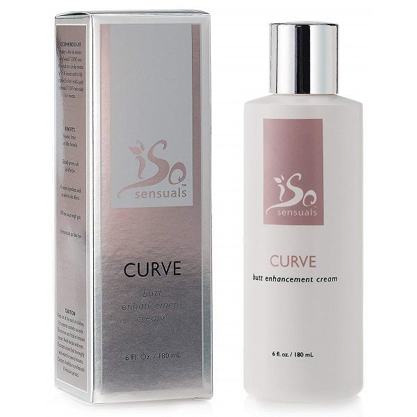 IsoSensuals Curve butt enhancement cream bottle with matching box, silver cap