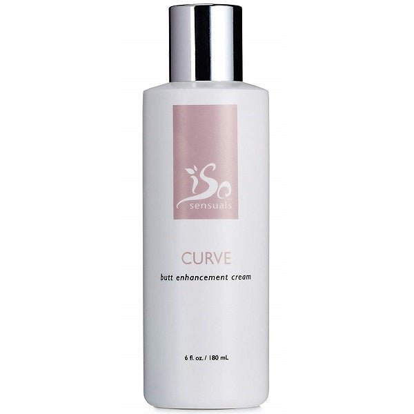 IsoSensuals Curve butt enhancement cream bottle, silver cap, 6 fl oz (180 mL)