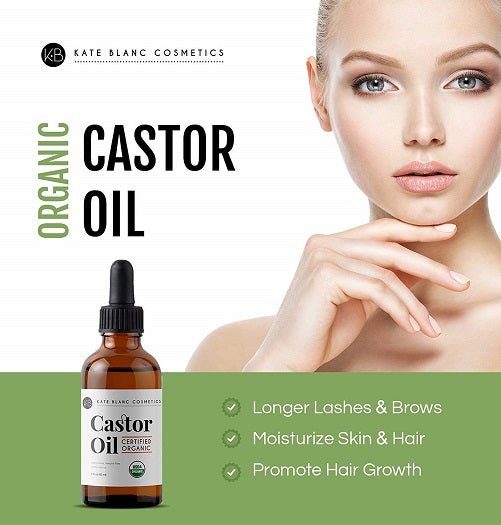 Kate Blanc castor oil with dropper and longer lashes & brows