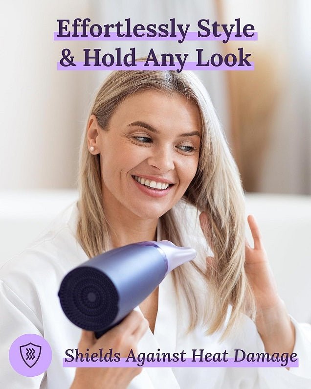 Hair treatment spray for effortless style & hold, with shield against heat damage