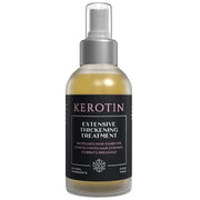 Kerotin extensive thickening treatment pump bottle with amber liquid and clear cap