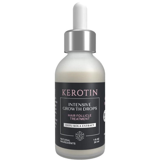 Kerotin intensive growth drops serum bottle with dropper, 30 ml.