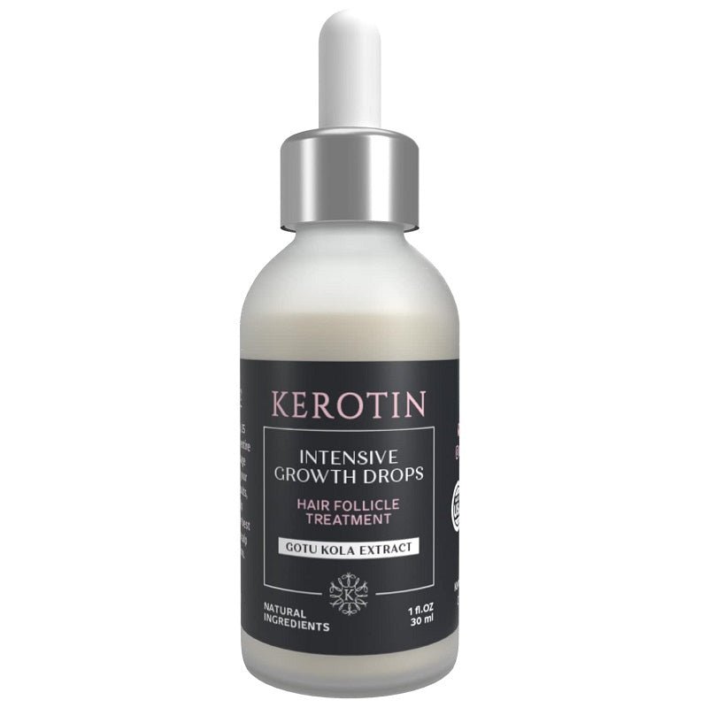 Kerotin intensive growth drops serum bottle with dropper, 30 ml.