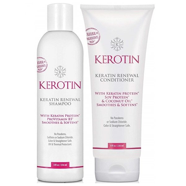 Kerotin Keratin Renewal Shampoo + Conditioner - bodytonix
