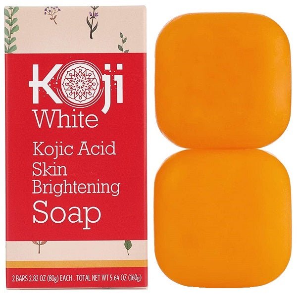 Koji White kojic acid skin brightening soap bars and box