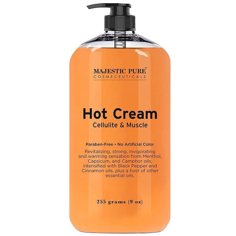 Majestic Pure Hot Cream Cellulite & Muscle Treatment - bodytonix