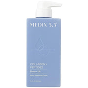 Medix 5.5 collagen + peptides body cream bottle with pump, 444 ml