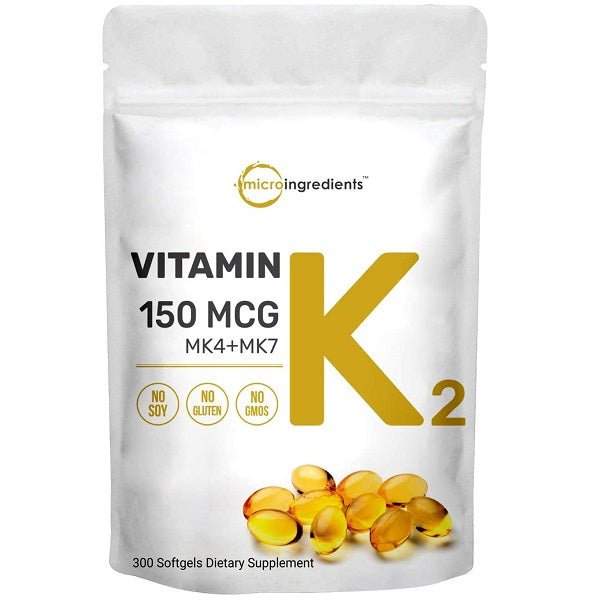 Micro Ingredients MK-4 + MK-7 Complex (300 Servings) - bodytonix