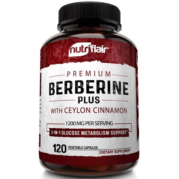 NutriFlair Berberine Plus + Ceylon Cinnamon 1200mg - bodytonix
