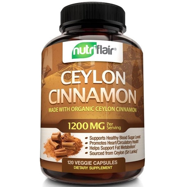 NutriFlair Ceylon Cinnamon 1200mg - bodytonix