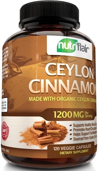 NutriFlair Ceylon Cinnamon 1200mg - bodytonix