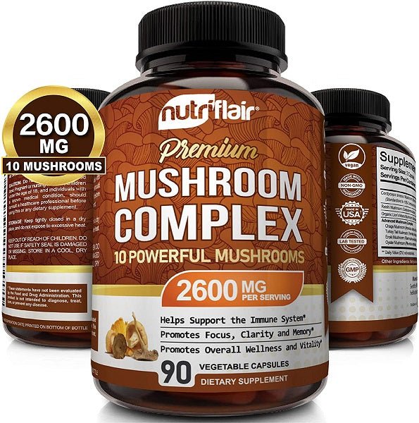 NutriFlair Mushroom Complex 2600mg - bodytonix