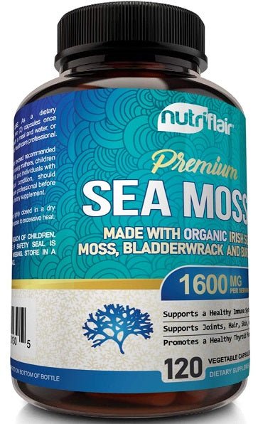 NutriFlair Premium Irish Sea Moss 1600mg - bodytonix