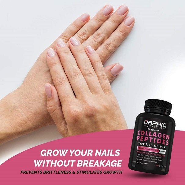 Orphic Nutrition Collagen Peptides Types I, II, III, V & X - bodytonix