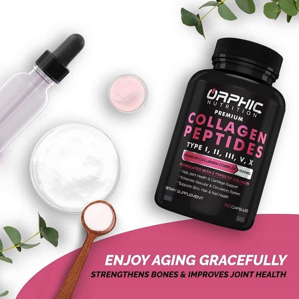 Orphic Nutrition Collagen Peptides Types I, II, III, V & X - bodytonix