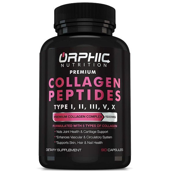 Orphic Nutrition Collagen Peptides Types I, II, III, V & X - bodytonix