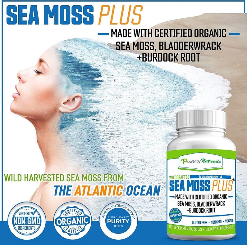 Power By Naturals Certified Organic Sea Moss Plus - bodytonix