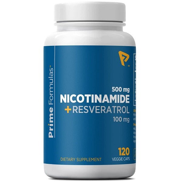 Prime Formulas Nicotinamide 500mg + Resveratrol 100mg - bodytonix