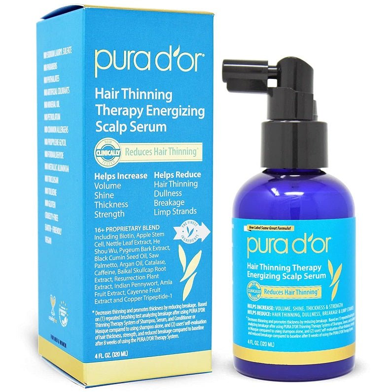 PURA D'OR Hair Thinning Therapy Energising Scalp Serum - bodytonix