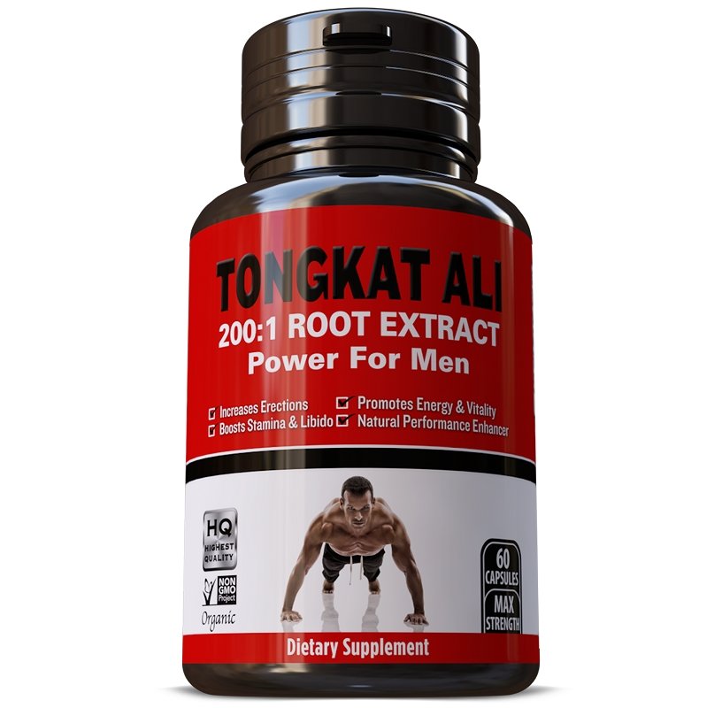 Pure Herbalism Tongkat Ali 200:1 Root Extract Supplement - bodytonix
