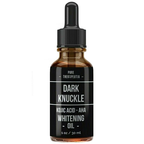 Pure Therapeutix Dark Knuckle Whitening Oil bottle with dropper
