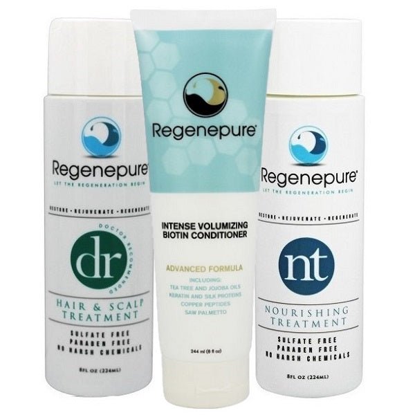 Regenepure Restoration Kit (DR + NT + Biotin Conditioner) - bodytonix