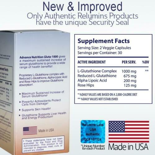 Relumins Gluta-1000 Reduce L-Glutathione Complex | bodytonix Australia Relumins Gluta-1000 Reduce L-Glutathione Complex | bodytonix Australia