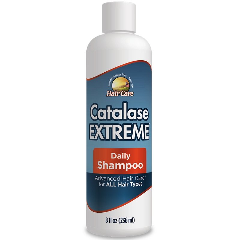 Rise-N-Shine Catalase Extreme daily shampoo bottle, 8 fl oz