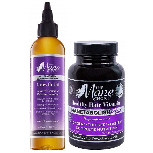 The Mane Choice Manetabolism Hair Vitamins + Growth Oil - bodytonix