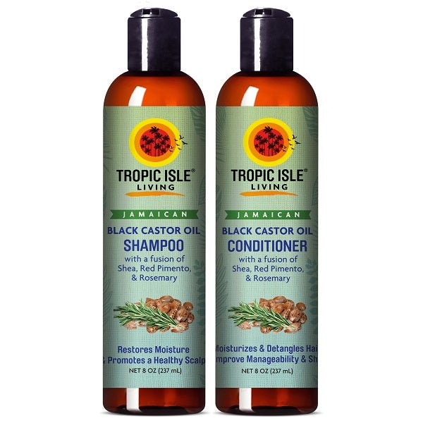 Tropic Isle Living Jamaican Black Castor Oil Shampoo + Conditioner - bodytonix