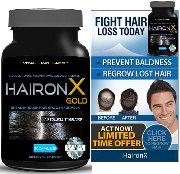 Vital Hair Labs HaironX Gold Hair Growth Formula - bodytonix