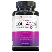 Vitauthority multi collagen capsules bottle front label with collagen plus and vitamin C