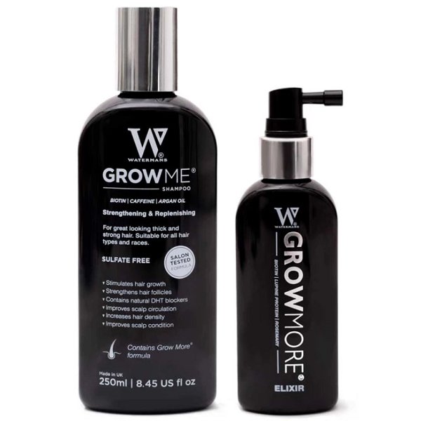 Watermans Hair Growth Shampoo + Elixir Scalp Treatment - bodytonix