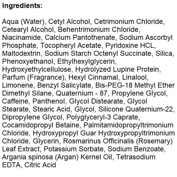 Watermans MasqueMe hair mask ingredients list in small text