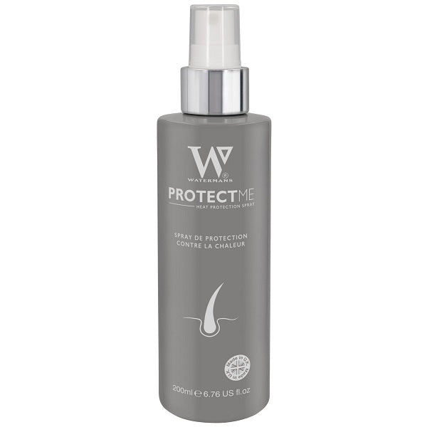 Watermans ProtectMe heat protection spray bottle with silver pump, 200ml