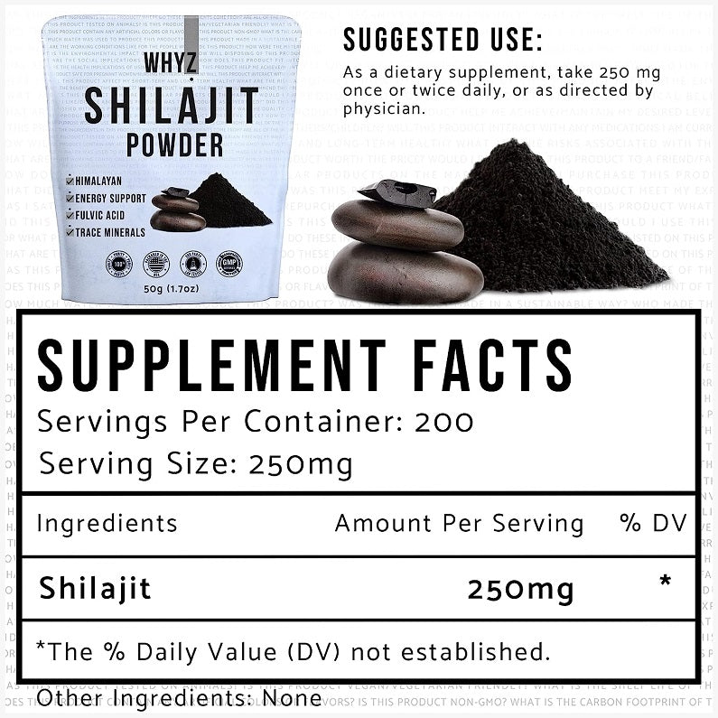 WHYZ Shilajit Powder 50g - bodytonix